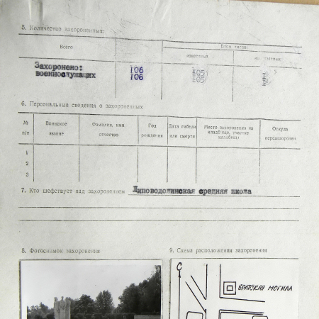 Братская могила в пгт Липовая Долина