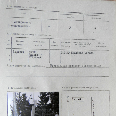 Братская могила в с. Беседовка 