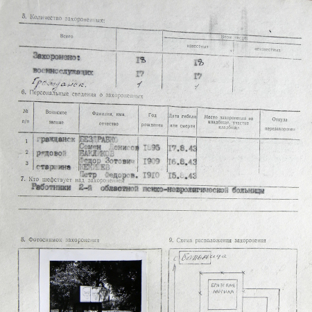 Братская могила возле больницы в с. Высокое