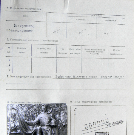 Братская могила в с. Бобино 
