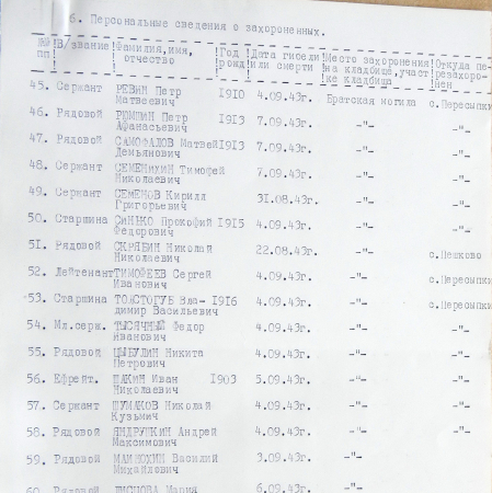 Братская могила в с. Зиново