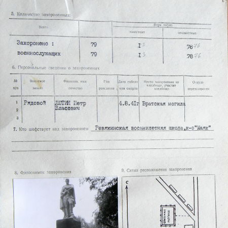 Братская могила в с. Ревякино