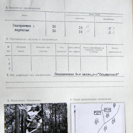 Братская могила в с. Спадщина 