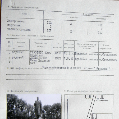 Братская могила в с. Стрельники