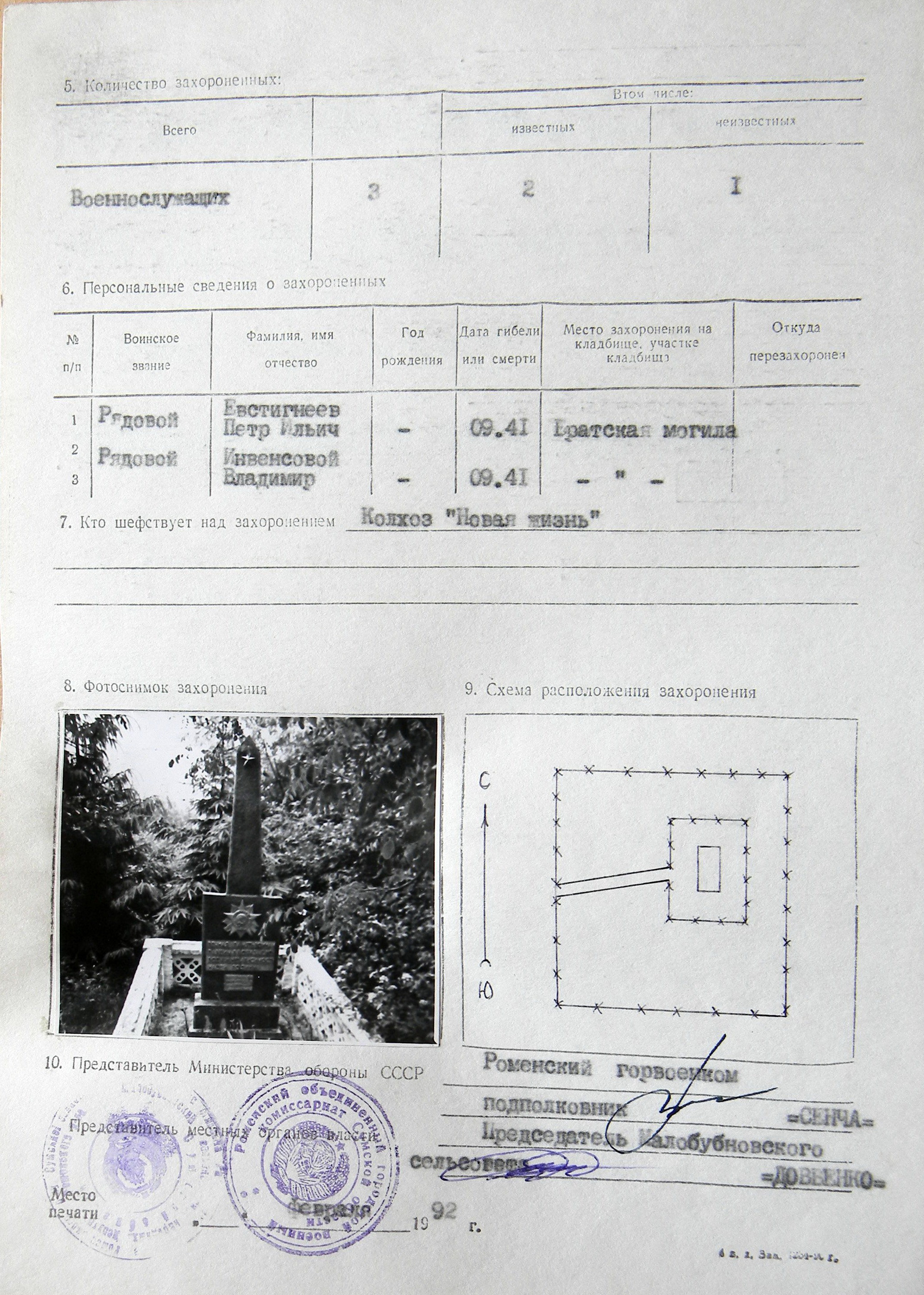 Братская могила в с. Бацманы