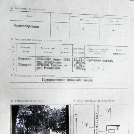 Братская могила в с. Герасимовка 