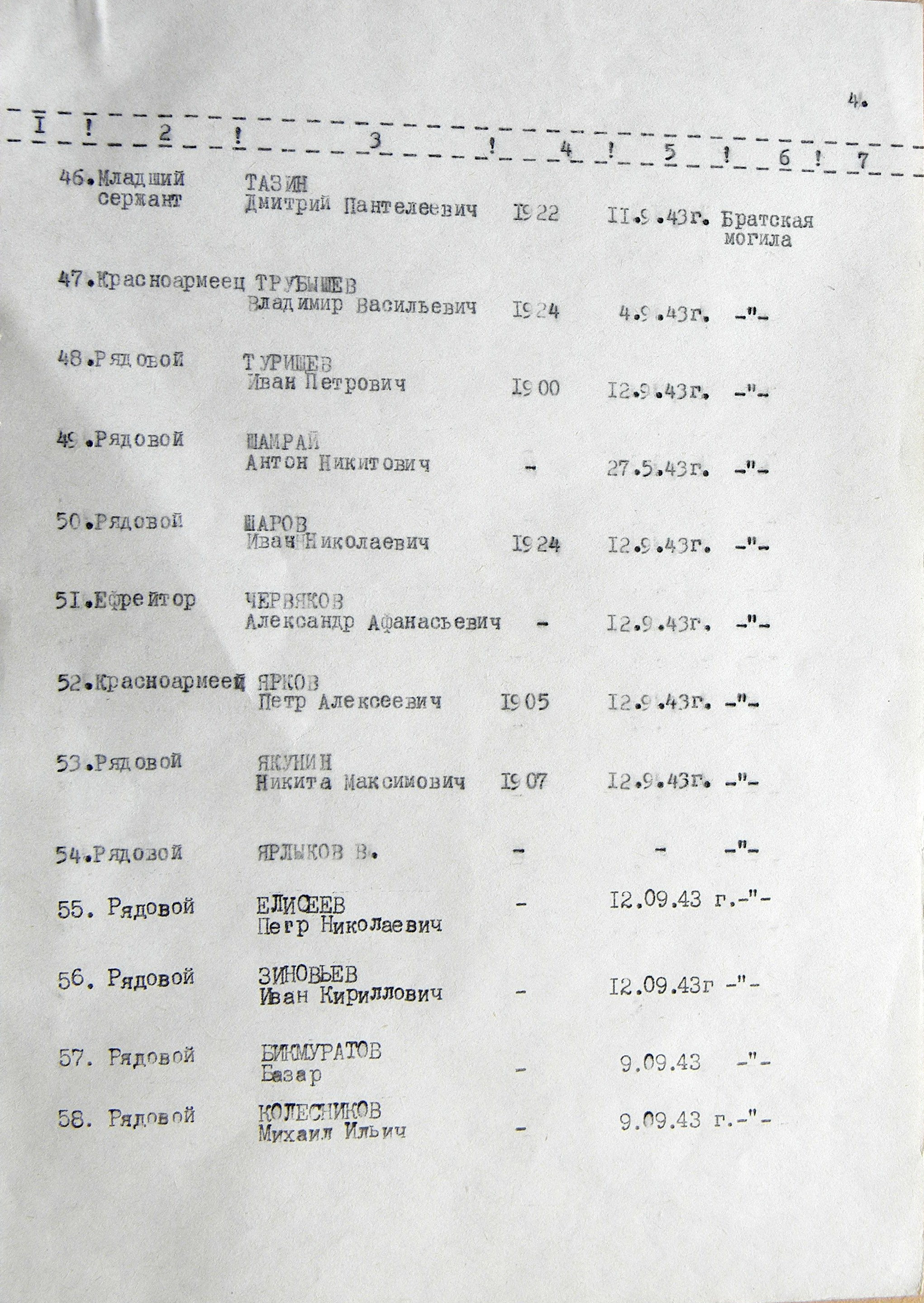 Братская могила в с. Зеркалка