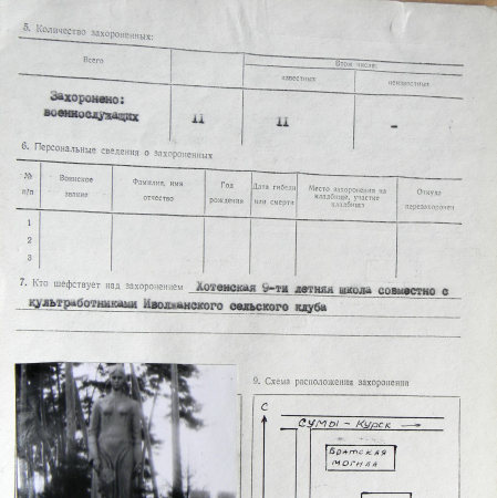 Братская могила в с. с. Иволжино