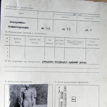 Братская могила в центре с. Могрица