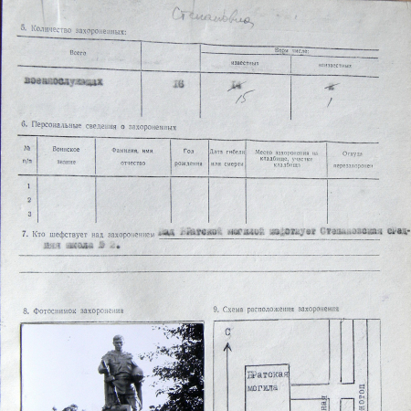Братская могила в с. Степановка 