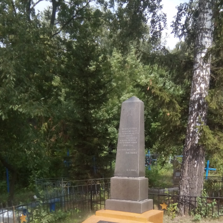 Одиночное захоронение на кладбище