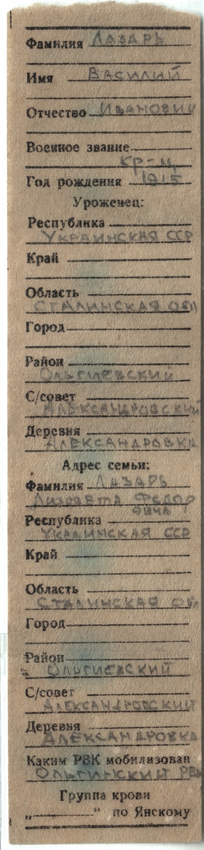 Лазарь Василий Иванович